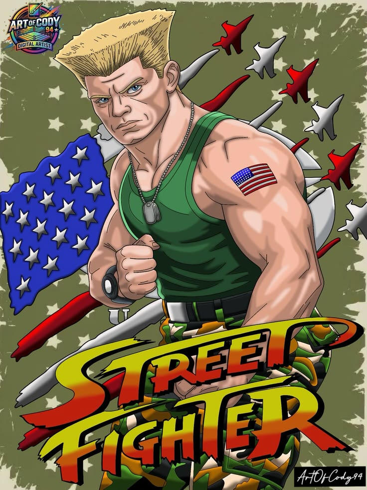 Guile (First Street Fighter Drawing)
